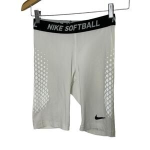 Nike Dri-Fit White Slider Softball Baselayer Shorts Women's Size Small